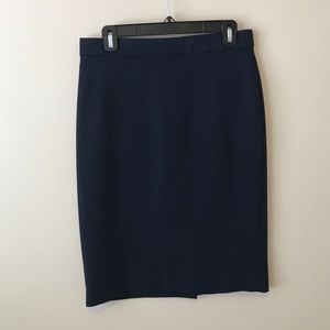 Ann Taylor Navy Blue Pencil Skirt